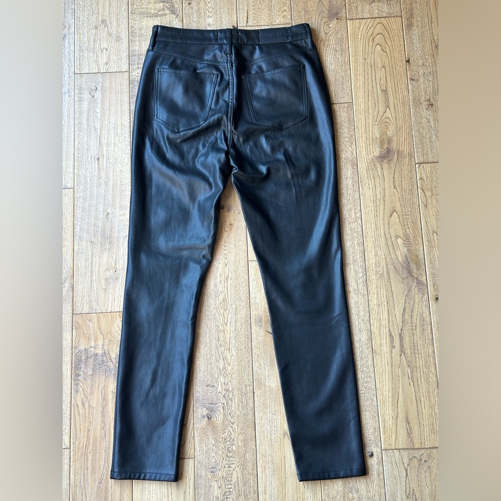 Pistola Aline High Rise Skinny Faux Leather Pants in Onyx size 27 - Picture 7 of 12